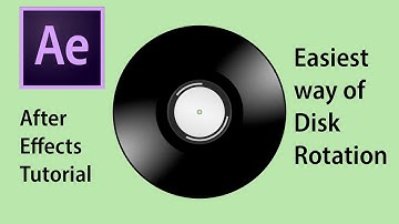 How to rotate disk/cd in Adobe After Effects| After effect tutorial |Easiest way