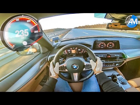 BMW M550i 4.4 V8 - 0-260 km/h LAUNCH CONTROL acceleration🏁