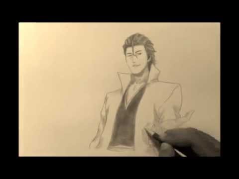 How to draw Sosuke Aizen - Bleach