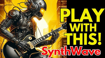 DREAM90 Synthwave (Steve Vai Style) Rock Guitar Backing Track Instrumental E minor