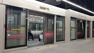 Jan 4, 2022 Seoul Subway Line 8(train for Moran,Amsa) approaching and depart from Namwirye