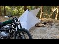 Motorcycle introduction W650冬のバイクミニマムソロキャンプとバイク紹介 (Part8) Motorcycle solo camping minimum equipment.