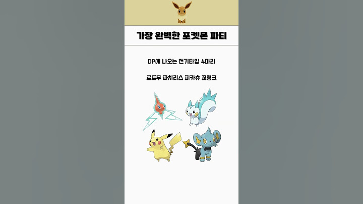 가장 완벽한 포켓몬 파티