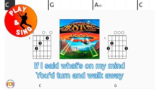 Boston - A man I'll Never Be | Scrolling Guitar Chords & Lyrics