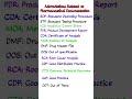 Pharmacology Abbreviations #pharmacy #medicine #1million