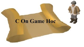 OSRS Anagram Clue | C On Game Hoc | Challenge Scroll Answer | Quick
