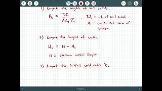 1D Consolidation Lab Calculation Background