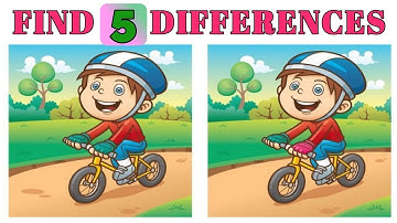 FIND 5 DIFFERENCES Find the difference between two pictures