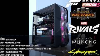 Benchmark Ryzen 3700X 3070ti(EVGA) 32GB DDR4 3600Mhz Built-in-benchmark games only No Commentary