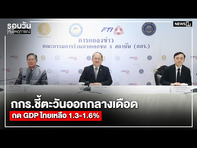 กกร.ชี้ตะวันออกกลางเดือดกด GDP ไทยเหลือ 1.3-1.6% : รอบวันทันเหตุการณ์ 17.00 น./ วันที่ 4  มี.ค.69