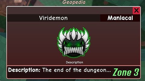 How to get VIRIDEMON in FIND THE GEOMETRY DASH Difficulties Roblox Zone 3 [ UPDATED ]