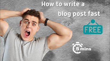 Write A Blog Post In 5 Minutes With AI 100% Free