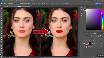 How to create realistic lipstick in Photoshop | Lips color into 1 minute