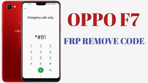 Oppo F7 Frp Remove Code