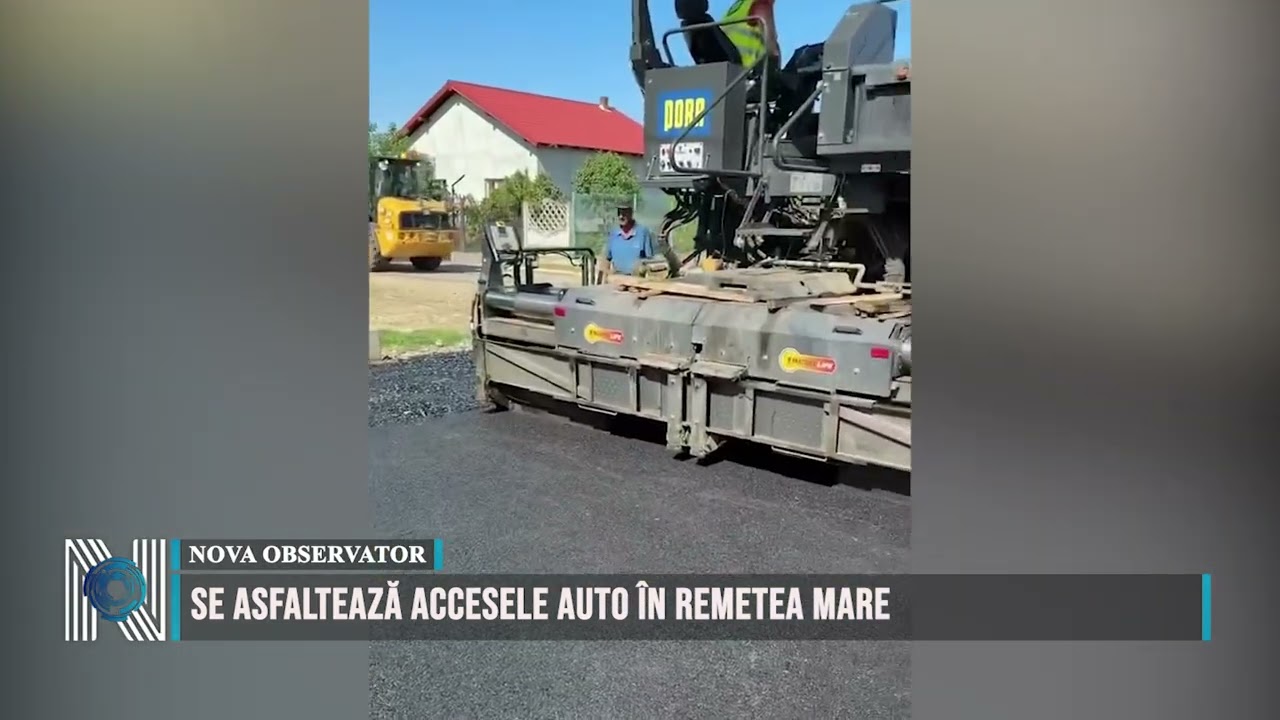 Se asfaltează accesele auto în Remetea Mare