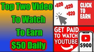 Watch This Two Video To Earn 50 Daily And 1500 Monthly