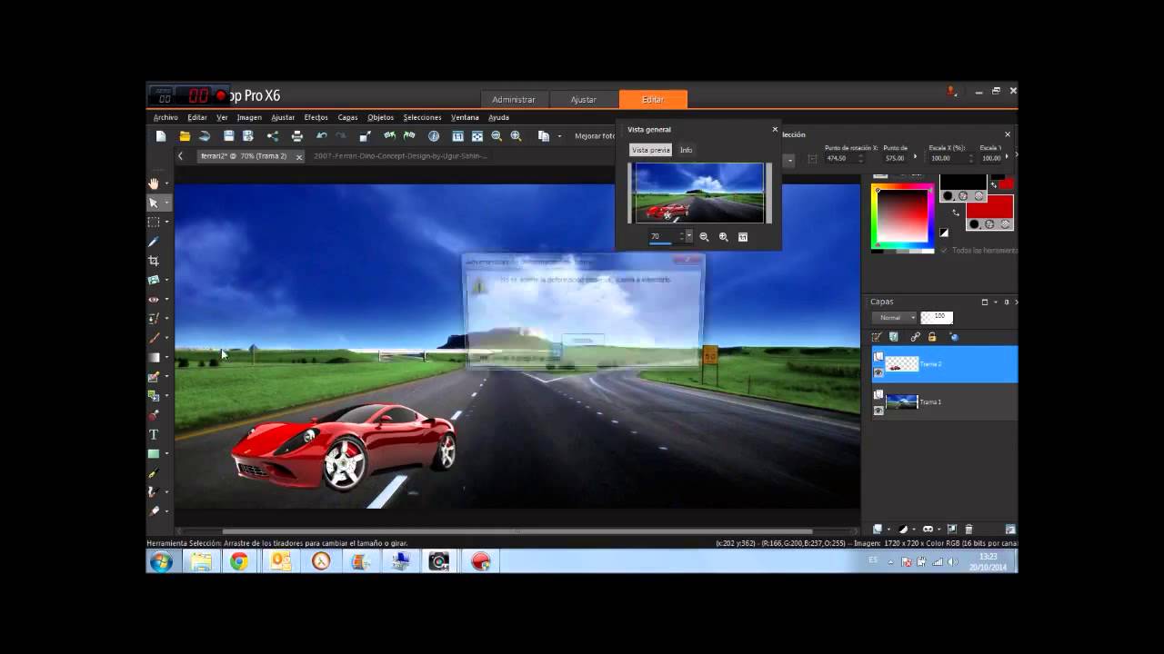 TUTORIAL Corel Paint Shop PRO X6 Hacer Imagen Transparente y cambiar el