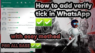 HOW ADD verified TICKS✅️ IN WhatsApp FOR ALL BASED #modding #verified How to verifiy in WhatsApp ✅️ screenshot 4