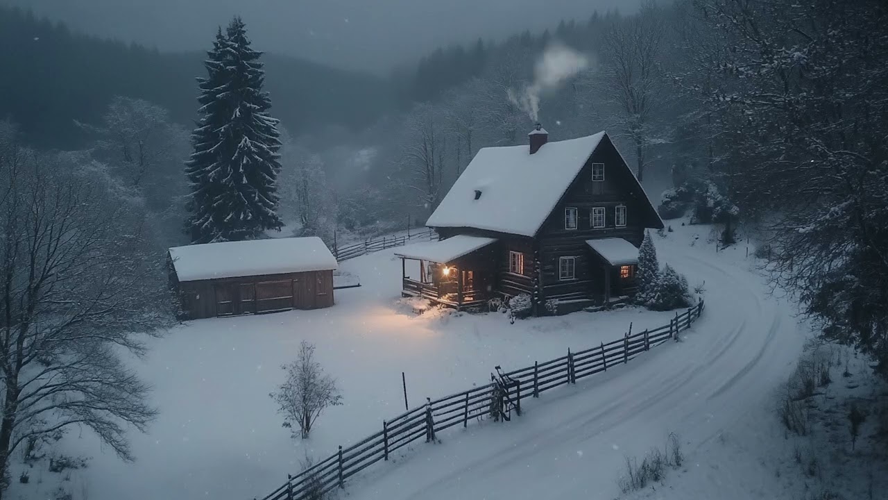 Snowstorm Tranquility | Gentle Blizzard Sounds for Sleep and Relaxation