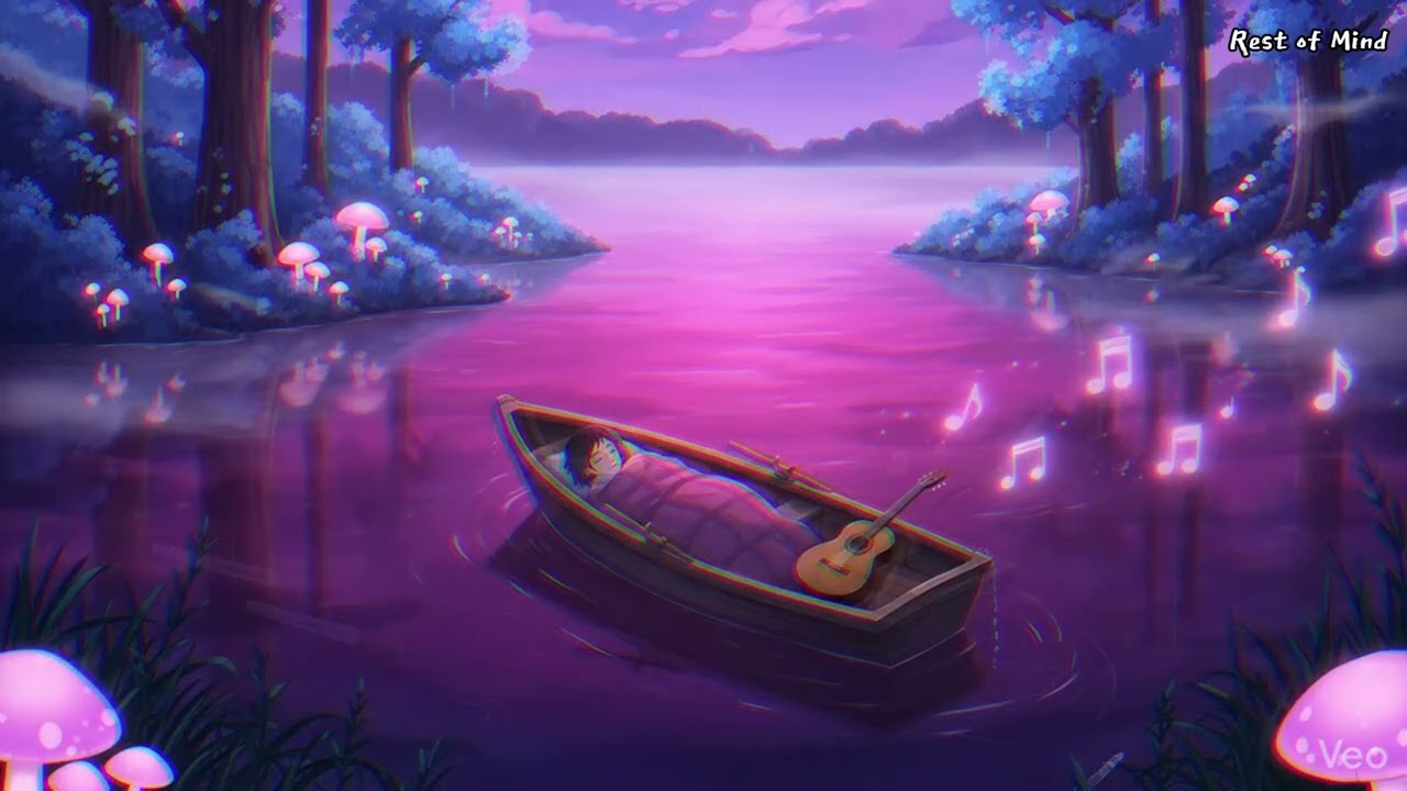 안개 낀 보랏빛 호수 (Misty Purple Lake)