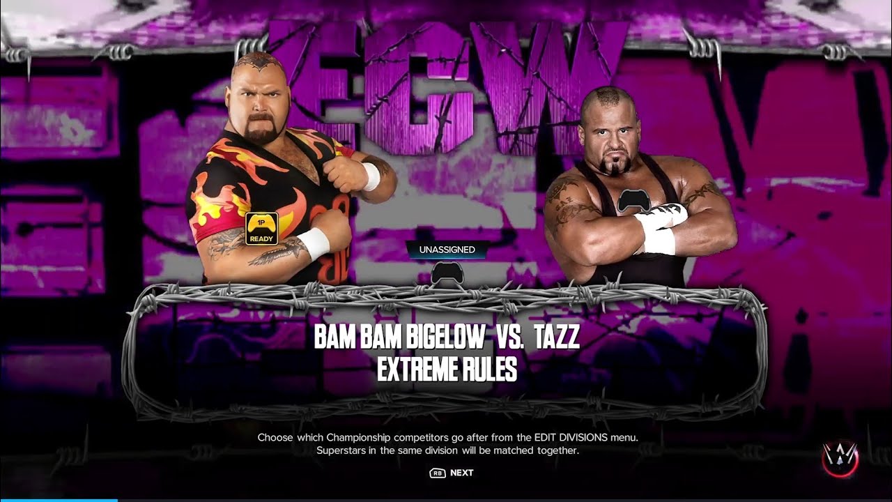 Bam Bam Bigelow Vs Tazz Extreme Rules Youtube 