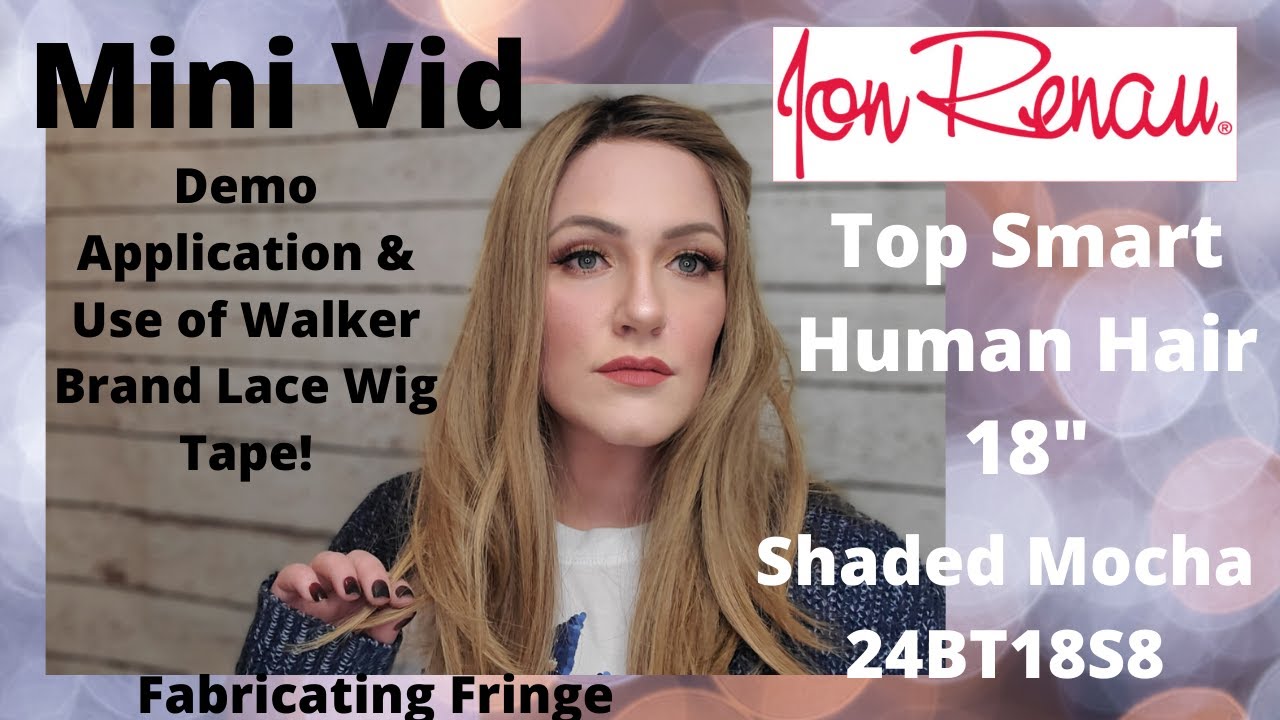 Jon Renau Top Smart Human Hair Topper applied with clips and Walker Blue Lace Tape! Mini Vid