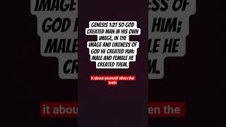 Genesis 1:27 #jesus #gospel #freedom #lgbt #identity #love