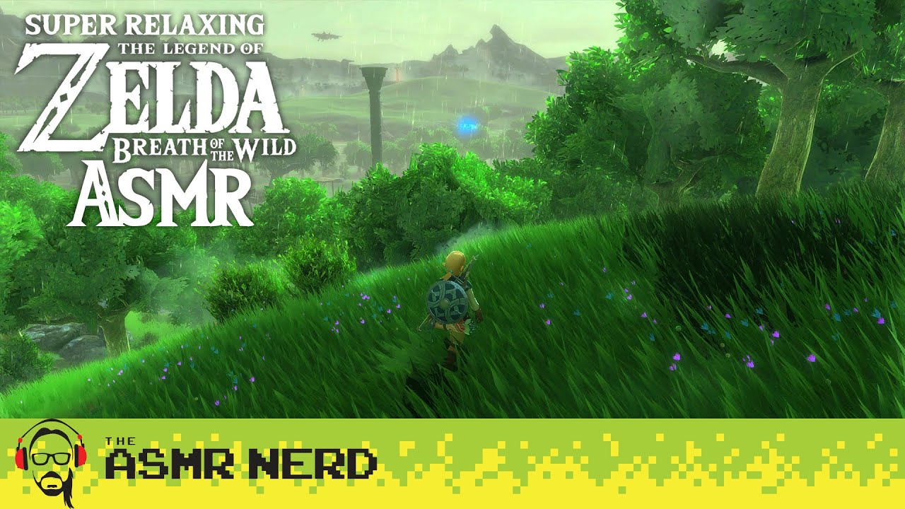 ASMR | Zelda: Breath of the Wild Rainy & Soothing Whispered Wandering 🌧 [relaxing, whispering, 4K60]