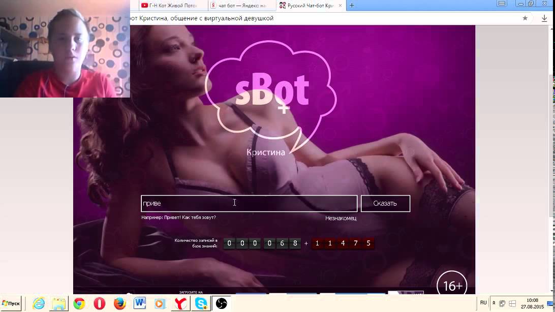 Erotic chat bots.