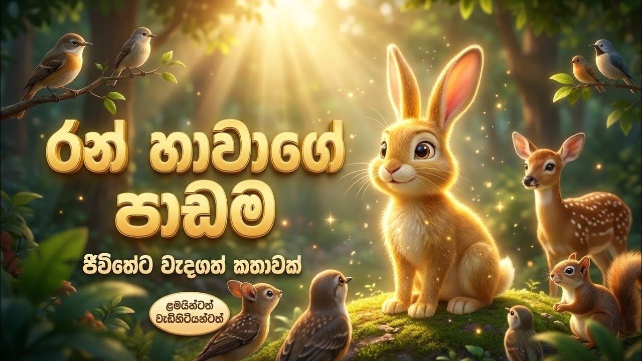 රන් හාවා සහ ලෝභකමේ පාඩම | The Golden Hare -|සිංහල කාටූන් | Sinhala Cartoon - Super Toon Studio