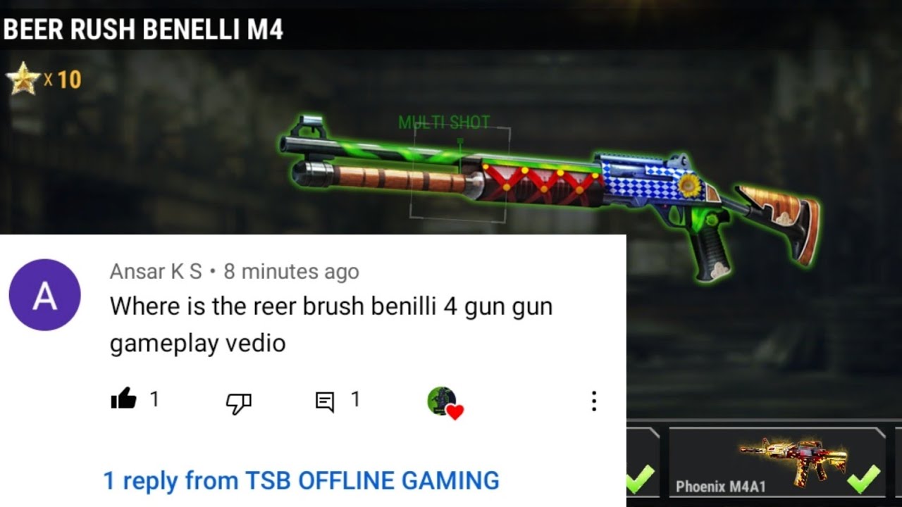 BEER RUSH BENELLI M4 Gun Game Play in Dead Target
