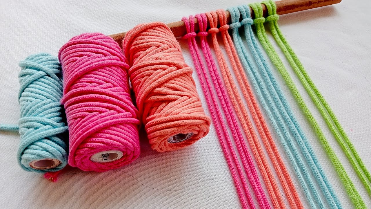 Macrame | DIY Simple Macrame Diamond Pattern Design | Easy Step by Step Tutorial for Beginners