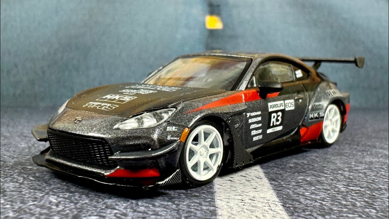 Mini Gt ラリー・チェンの HKS トヨタ GR86。 MINI GT 1/64 トヨタ GR86 Larry Chen's HKS Turbocharged GR86 820L