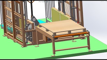 pallet transport elevator-industrial 3D model : machine-world.net P641