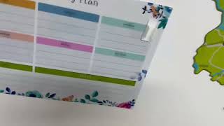 Uni-Felt Removable Dry Erase Weekly Planner - Organize Your Week