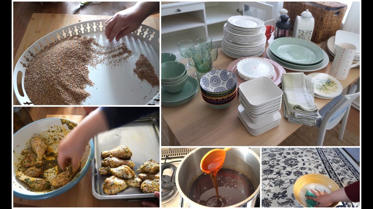 أسبوع كامل معي !!! تنظيف عميق لصالة الكوزينة و بيت الخزين و تحضيرات للشباكية و البريوات