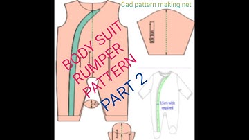 Rumper body suit Romper pattern making system gemini Cad. PART 2