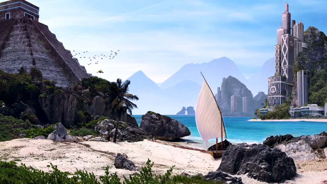 How I made Paradise Bay in Photoshop - Process Speedlapse | ShinobiPixel