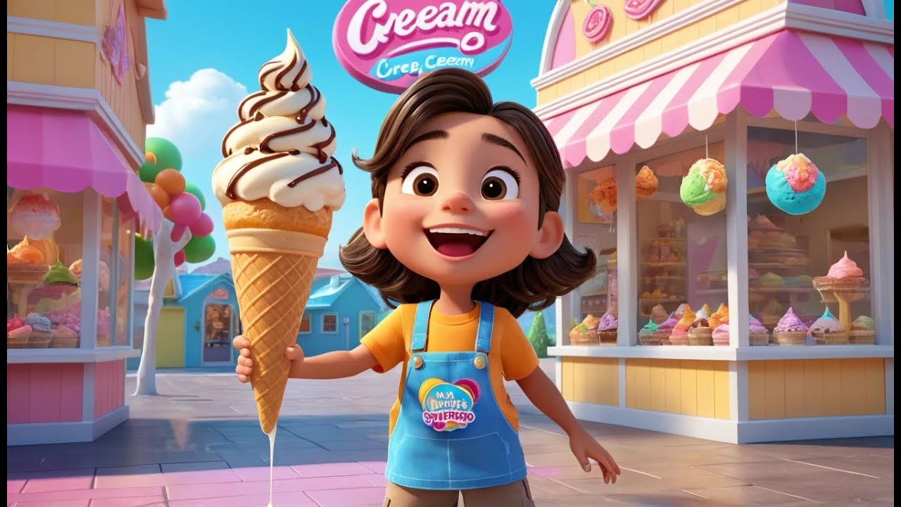 The Ice Cream Bridge Melts Away | Melting Ice Cream Song for Kids | Sweet and Silly Adventure Rhyme