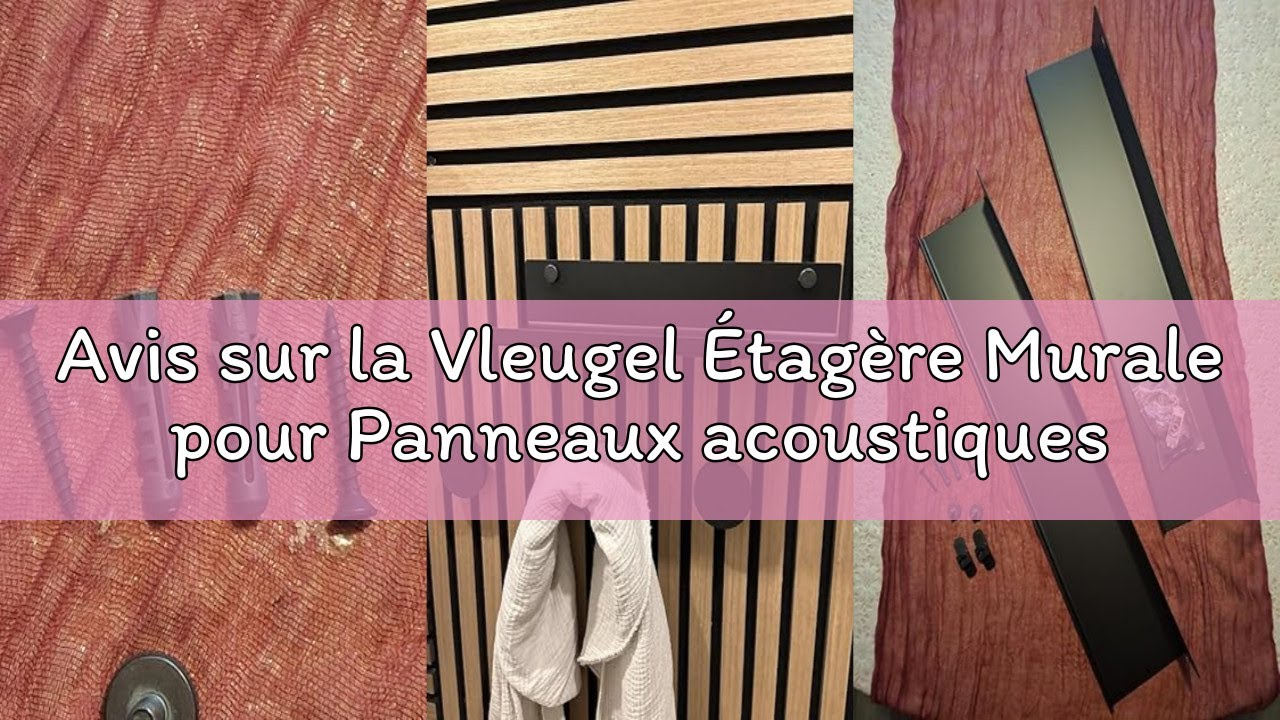 Vleugel Panneau Acoustique Anneaux + Pots - Kit 2 Anneaux Avec Fixation Sans Perçage Ou Avec Perçage