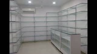 GLASS RACK FOR GARMENT SHOP