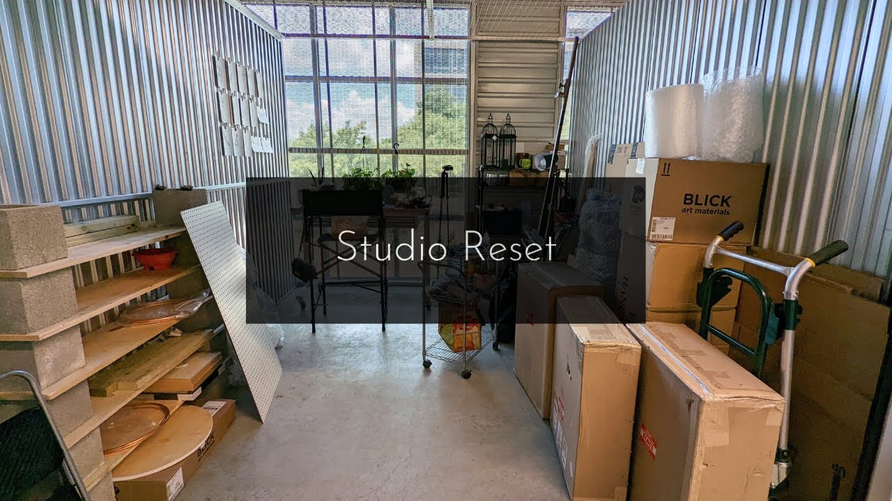 Storage Unit Studio Update - Art Studio Organization 