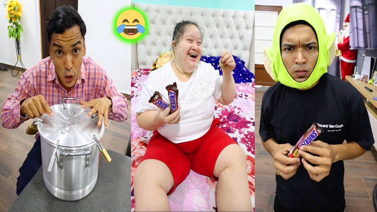 LARIN ESCONDE LOS CHOCOLATES | LAS MEJORES COMEDIAS DE ALFREDO LARIN Y SUS AMIGOS DE TIKTOK 😂