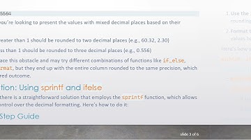 How to Round Values to Different Decimal Places in an R Dataframe