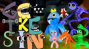 Rainbow Friends VS. K Alphabet Lore In Real Life But Everyone Join