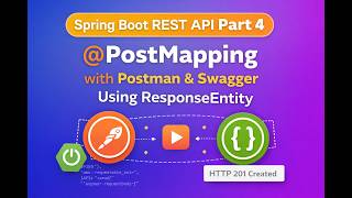 Spring Boot REST API (Part 4) | @PostMapping with Postman & Swagger | Using ResponseEntity