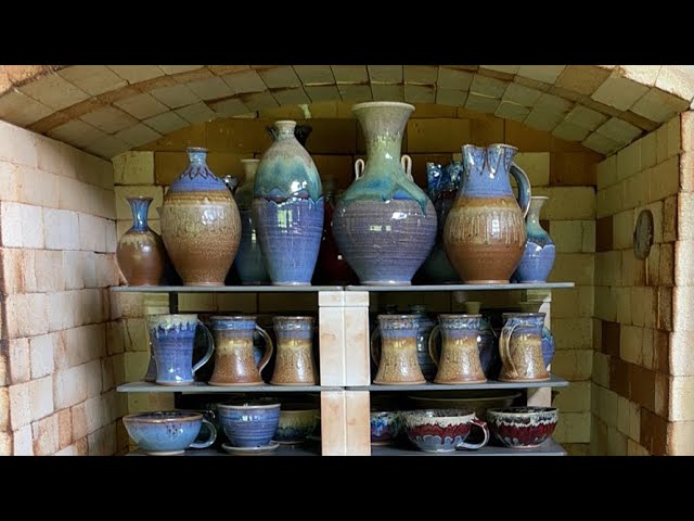 GLAZE KILN OPENING - Using Potter's Choice, Mayco, Spectrum