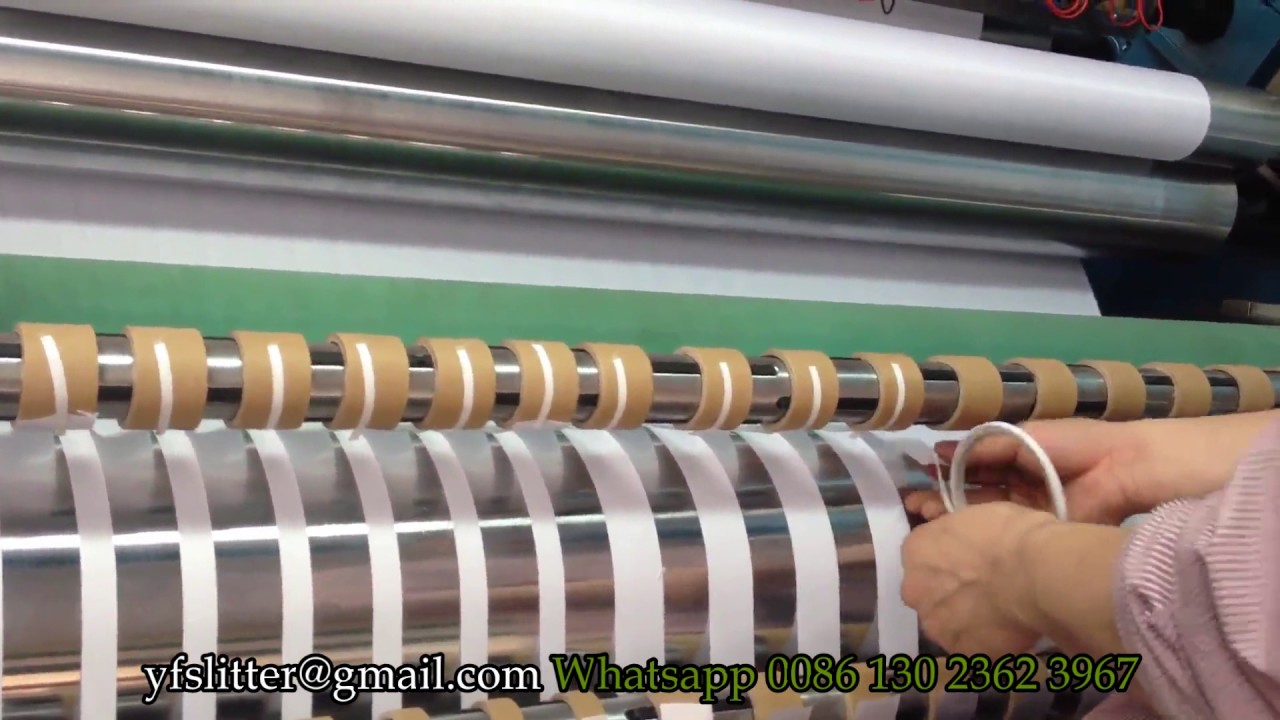 polyester satin slitting machine