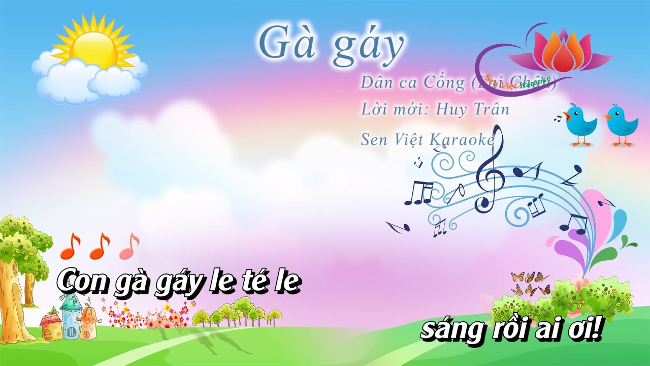 [KARAOKE] GÀ GÁY - CD CHUẨN BGD -  ÂM NHẠC LỚP 3