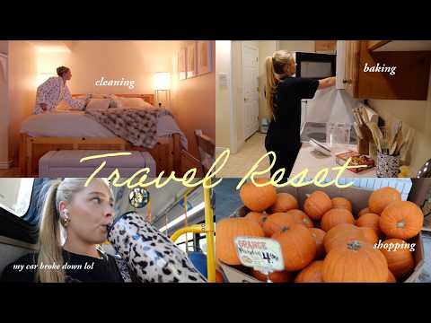 back at home °❀⋆.*:･ (grocery restock, baking, walks)
